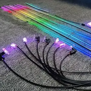 Phổ Xe môi trường xung quanh ánh sáng 18 trong 1 ứng dụng điều khiển RGB trang trí bầu không khí Đèn Led Xe nội thất môi trường xung quanh ánh sáng