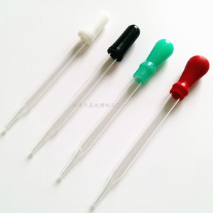 หลอดหยดแก้วเทียนจิง 10 ซม. พร้อมปลายยางสำหรับใช้ในห้องปฏิบัติการสำหรับสารเคมี - Product Image 1