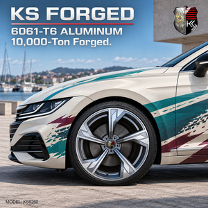 ล้อแม็กซ์ 5 <span class=keywords><strong>ก้าน</strong></span>แบบฟอร์จ สีเทากันเมทัล ขัดเงา สำหรับ BMW - Product Image 1