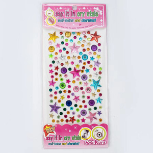 <span class=keywords><strong>Adesivi</strong></span> di cristallo brillante per bambini album fai da te <span class=keywords><strong>adesivi</strong></span> con diamanti con gemme di cristallo - Product Image 6