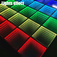 Kostenloser Versand in 48H Dance Floor Requisiten RGB LED Ring Lights 100W Luminous Panel Solar