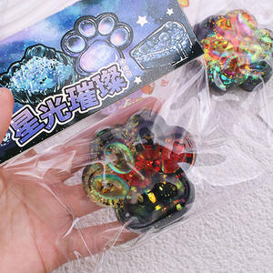 Juguete Blandito Taba de Rebote Lento al por Mayor, Patita de Gato TPR de Colores Combinados Estrellados, Juguetes Únicos para Apretar y Pellizcar, Coloridos para Niñas - Product Image 5