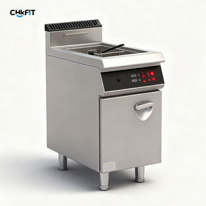 <span class=keywords><strong>Friteuse</strong></span> électrique industrielle CFT en acier inoxydable <span class=keywords><strong>6L</strong></span> Plus, structure à double cuve <span class=keywords><strong>6L</strong></span>, 3000W, 110V/220-240V, multi-tension commerciale - Product Image 1