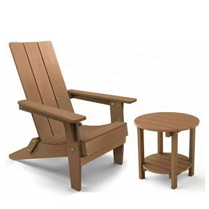 Silla Adirondack plegable moderna, sillas Adirondack para exteriores de madera de polietileno resistente a la intemperie - Product Image 2
