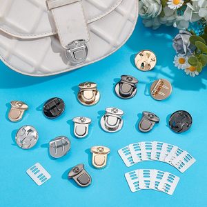Pcs Round Purse Locks Gold <b>Metal</b> Iron Tuck Catch Buckle Fasteners Clasp <b>Wallet</b> Buckle - Product Image 4