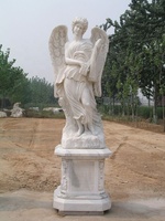 Grandes sculptures extérieures en marbre blanc, statue de fille sexuelle nue de jardin, statue de fille d'anime, statue de fille sexuelle nue érotique