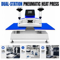 Presse à transfert thermique pneumatique à double station pour la sublimation de t-shirts