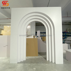 Arche de toile de fond en acrylique blanc personnalisée, durable, pour la décoration de scène de mariage, événements intérieurs et extérieurs - Product Image 5