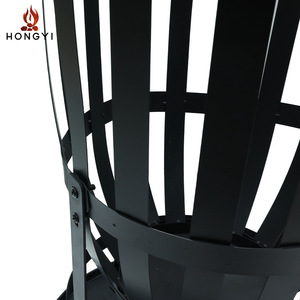 Hongyi Outdoor <b>Fire</b> <b>Pit</b> Rustic Steel Charcoal Stove With Log Grate For Patio Heating And <b>Barbecue</b> - Product Image 1
