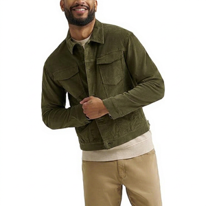 Chaqueta Vaquera Vintage Lavada para Hombre, Cuello Alto, Algodón, Ropa Exterior Informal, Estilo Urbano Personalizado para Primavera - Product Image 1