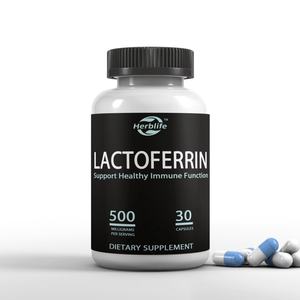 Cápsulas de lactoferrina OEM/ODM de venta caliente para adultos, suplementos herbales, apoyo para la salud intestinal, apoyo para la piel - Product Image 1