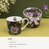 Mug à café en céramique personnalisé, tasse à café en céramique violette, Chine, écologique, pour cadeaux d'affaires, maison, bureau, mug en céramique