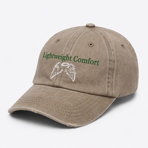 Gorra de Béisbol de 6 Paneles de Mezclilla Lavada con Logotipo Personalizado, Impresión Serigráfica, Estilo Vintage, Ajustable, Étnica - Product Image 1