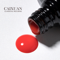 Échantillon gratuit Couche de base en caoutchouc rouge classique Vernis à ongles gel UV à base épaisse