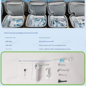 獣医用耳鏡診断セット 動物耳検査キット（ワニ口鉗子＆耳垢除去器付き）獣医診断ツール - Product Image 3