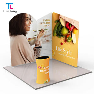 Funda De Almohada portátil TianLang, tela de tensión, tela de tensión en forma de S personalizada, muestra soporte de fondo de evento ajustable con logotipo - Product Image 3