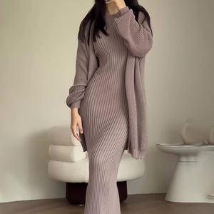 <span class=keywords><strong>H</strong></span>-02213 Nuevo Conjunto de <span class=keywords><strong>Cárdigan</strong></span> de Punto Estilo Casual para Otoño-Invierno, Cuello Redondo, Corte Ajustado, Estilo Relajado - Product Image 6