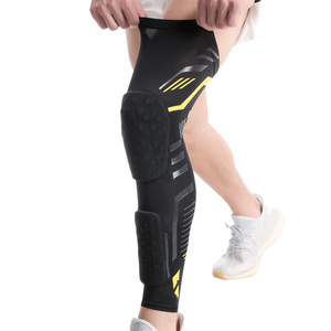 Rodillera Larga de Compresión para Pierna Protector de Rodilla para Ciclismo y Baloncesto con Soporte de EVA - Product Image 1