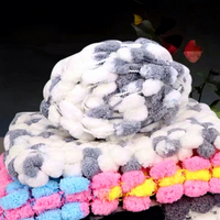 Fil chenille super doux et moelleux 100% polyester, velours épais jumbo pour tricot et crochet, pelote de 150g anti-boulochage