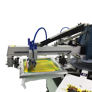 Serigrafia 3-Color 8-Station Rotary Seda Camiseta Serigrafía Impresora Micro <span class=keywords><strong>Registro</strong></span> Nueva Máquina de Impresión Textil - Product Image 6