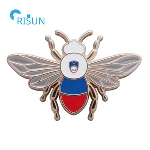 Ljubljana esloveno Eslovenia bandera nevera imán sombrero gorra esmalte solapa Pin insignia broche personalizado Eslovenia esmalte Pin - Product Image 5
