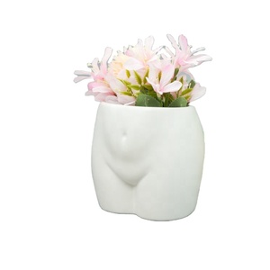 Macetero con forma <span class=keywords><strong>de</strong></span> culo para mujer, jarrón con forma <span class=keywords><strong>de</strong></span> flor, tapón <span class=keywords><strong>de</strong></span> drenaje, escultura atrevida, maceta Bohemia moderna única para decoración del hogar - Product Image 1