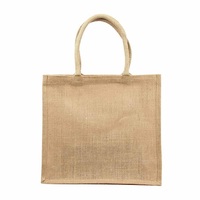 Sac de courses personnalisé en jute 100 % léger avec poignées, pour filles, écologique, réutilisable, grande capacité, lavable – Vente en gros