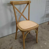 Le bois croisé populaire de chaises de restaurant de café en gros préside des vacances pour épouser