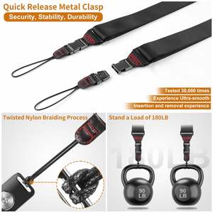 Custom 3.2cm Wide Adjustable Nylon Leather Cowboy <b>Camera</b> Shoulder Strap Modern Style for DSLR - Product Image 4