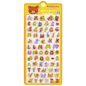 Autocollants 3D Alphabet Rilakkuma <span class=keywords><strong>en</strong></span> Gros, <span class=keywords><strong>Lettres</strong></span> Gonflées Personnalisées <span class=keywords><strong>en</strong></span> Résine Époxy, Impression Anti-UV pour Enfants - Product Image 5