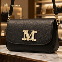 Plaque de logo en métal en alliage de zinc personnalisée HONMEO pour sacs, sacs à main, accessoires de sacs à main, étiquette métallique OEM