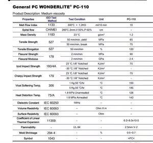 เม็ด110จาก Chimei เม็ดพลาสติกวัตถุดิบมีความยืดหยุ่นสูงมีความลื่นไหลปานกลาง - Product Image 6