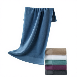 Serviette de bain en coton blanc pur pour hôtel et <span class=keywords><strong>spa</strong></span>, grande et absorbante, pour salons de beauté, chambres <span class=keywords><strong>d</strong></span>'<span class=keywords><strong>hôtes</strong></span>, logo personnalisable - Product Image 1