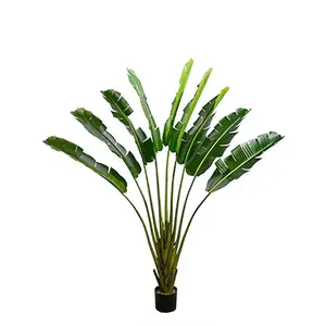 Plantas artificiales en maceta para interior, árbol decorativo de plátano - Product Image 2