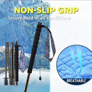<span class=keywords><strong>Bastones</strong></span> de Senderismo Plegables Modernos OKHEALING Ultraligeros 100% Fibra de <span class=keywords><strong>Carbono</strong></span> EVA para Exteriores, Bastón de Caminata Plegable Unisex - Product Image 6