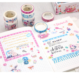 กระดาษเครพสติกเกอร์ญี่ปุ่นกันน้ำแบบทำมือสำหรับเป็นของขวัญเทปอะนิเมะ Washi โลโก้ออกแบบได้ตามต้องการ - Product Image 5