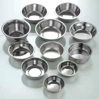 Bol en acier inoxydable pour chat, assiette de nourriture pour chien, fournitures pour animaux de compagnie, bol en acier inoxydable de qualité alimentaire 304 résistant à la corrosion
