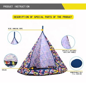 इनडोर आउटडोर बेबी हैममॉक विंडप्रूफ राउंड गियरबॉक्स एजिंग पोड चेयर आउटडोर हैममॉक - Product Image 5