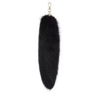 Porte-clés en peluche pour voiture avec pendentif queue de renard en strass, porte-clés mignon en fourrure de renard, pompon en fourrure de loup, breloque pour sac, cadeaux