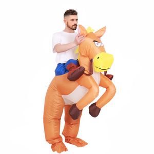 <span class=keywords><strong>Costume</strong></span> gonflable unisexe pour adultes Cowboy Rider on Horse <span class=keywords><strong>Costume</strong></span> Funny Blow-up Outfit for Halloween Summer Parties One Size Fits All - Product Image 6
