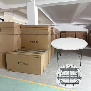 Meilleur prix, ensemble de tables rondes pliantes en plastique pour banquet, jardin, fête, salle à manger, 6 à 8 places, pour mariages, événements - Product Image 4