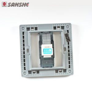 Interruptores y Enchufes Eléctricos de Pared de Cobre Plateado SANSHE S4 de Fábrica China - Product Image 4