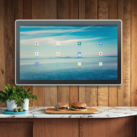 Sistema de Visualización para Cocina de 15.6/18.5/21.5 Pulgadas, Hardware KDS POS, Pantalla Táctil Todo en Uno con Base para Restaurante