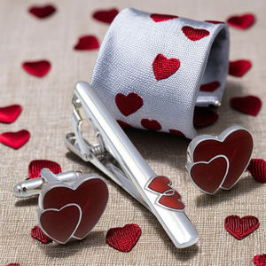 卸売 ハート型 エレガント カフスボタン ネクタイピン カスタム メンズスーツ シャツ ファッションアクセサリー ネクタイピン 結婚式 タキシード トレンドジュエリー - Product Image 6