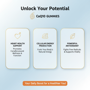 CoQ10 Gummies 200mg Complément alimentaire Soutient la santé cardiaque Coenzyme Q10 Antioxydant - Product Image 5