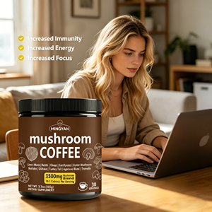 Café Premium con Ganoderma Lucidum para la Salud del Sistema Inmunológico y Alivio del Estrés, Mezcla de Bebida Energética Adaptógena - Product Image 4