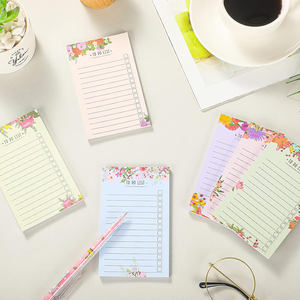 Colorful floral note book with horizontal lines, note notebook with sticky sticky sticky notes, strong adhesive customization - Product Image 6