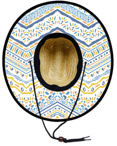 Polynésie Tribal Safari Paille Sombrero Surfeur Extérieur Plage Soleil Protéger Chapeaux De Paille Large Bord Hommes - Product Image 5