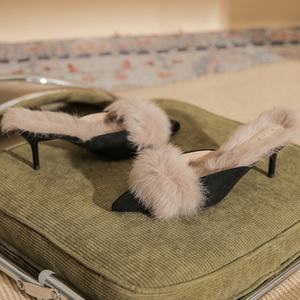 Chaussures à talons hauts sexy pour femmes, été/hiver, antidérapantes, talon aiguille, bout ouvert, mode intemporelle, pour les soirées - Product Image 5