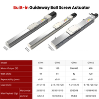 GTH5 50-1200mm Table de mouvement linéaire CNC entièrement fermée avec actionneur linéaire à vis à billes intégrée de précision